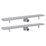 Desagüe lineal de ducha 2 piezas 830x140 mm acero inoxidable de vidaXL, Desagües - Ref: Foro24-275956, Precio: 96,05 €, Descu...