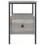 Nachttische 2 Einheiten Sonomagraues Holzwerkstoff 34x36x50 cm von vidaXL, Nachttische - Ref: Foro24-826050, Preis: 72,39 €, ...