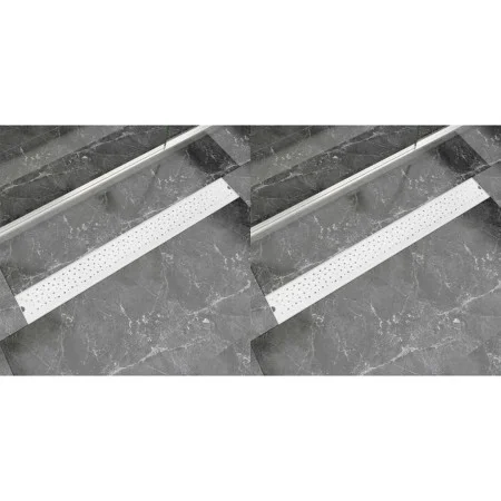 Linear shower drain 2 pcs bubble 930x140 mm stainless steel by vidaXL, Drains - Ref: Foro24-275969, Price: 94,49 €, Discount: %