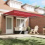 Toldo Retráctil Rojo 400 x 350 cm tela