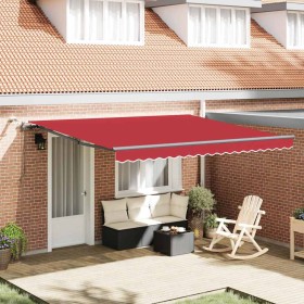 Toldo Retráctil with Rojo 400 x 350 cm tela