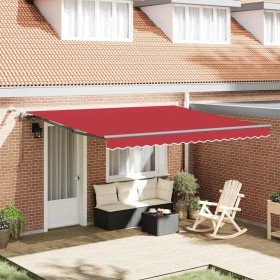 Toldo Retráctil with Rojo 400 x 350 cm tela Toldo Retráctil with Rojo 400 x 350 cm tela