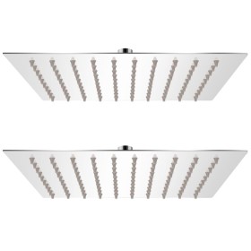 Rain effect shower head 2 pcs stainless steel 20x20 cm by vidaXL, shower heads - Ref: Foro24-275939, Price: 32,17 €, Discount: %