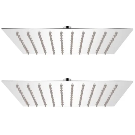 Cabezal de ducha efecto lluvia 2 pzs acero inoxidable 20x20 cm de vidaXL, Cabezales de ducha - Ref: Foro24-275939, Precio: 31...