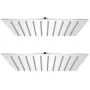 Cabezal de ducha efecto lluvia 2 pzs acero inoxidable 20x20 cm de vidaXL, Cabezales de ducha - Ref: Foro24-275939, Precio: 31...