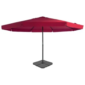 Garden umbrella with portable red base by vidaXL, Umbrellas - Ref: Foro24-276325, Price: 333,45 €, Discount: %