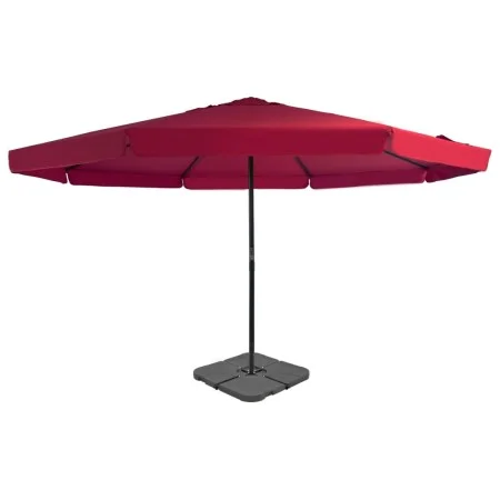 Garden umbrella with portable red base by vidaXL, Umbrellas - Ref: Foro24-276325, Price: 333,45 €, Discount: %