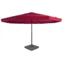 Garden umbrella with portable red base by vidaXL, Umbrellas - Ref: Foro24-276325, Price: 333,45 €, Discount: %