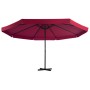 Garden umbrella with portable red base by vidaXL, Umbrellas - Ref: Foro24-276325, Price: 348,69 €, Discount: %