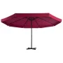 Garden umbrella with portable red base by vidaXL, Umbrellas - Ref: Foro24-276325, Price: 333,45 €, Discount: %