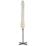 Garden umbrella with portable sand-colored base by vidaXL, Umbrellas - Ref: Foro24-276331, Price: 268,16 €, Discount: %
