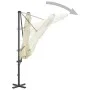 Sombrilla de jardín con base portátil color arena de vidaXL, Sombrillas - Ref: Foro24-276331, Precio: 274,52 €, Descuento: %