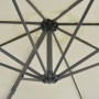Garden umbrella with portable sand-colored base by vidaXL, Umbrellas - Ref: Foro24-276331, Price: 268,16 €, Discount: %