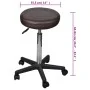 Taburetes de oficina 2 uds cuero sintético marrón de vidaXL, Sillas de oficina - Ref: Foro24-277178, Precio: 91,61 €, Descuen...