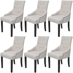 Esszimmerstühle 6 Einheiten cremegrauer Stoff von vidaXL, Essstühle - Ref: Foro24-272507, Preis: 1,00 €, Rabatt: %