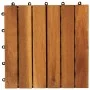 Porch tiles vertical pattern 30 pieces acacia 30x30 cm by vidaXL, Floors and carpets - Ref: Foro24-271791, Price: 108,75 €, D...