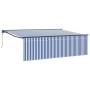 Toldo Retráctil Azul y 450 x 300 cm tela