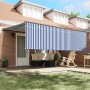 Toldo Retráctil Azul y 450 x 300 cm tela