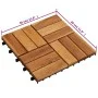 Baldosas de porche acacia 20 piezas 30x30 cm de vidaXL, Suelos y moquetas - Ref: Foro24-271792, Precio: 79,03 €, Descuento: %