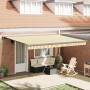 Toldo Retráctil Naranja y 450 x 300 cm Tela y Metal
