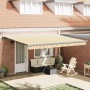 Toldo Retráctil naranja y 450 x 300 cm Tela, Metal