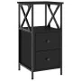 Nightstands 2 pcs engineered wood black 34x35.5x70 cm by vidaXL, Nightstands - Ref: Foro24-825944, Price: 104,29 €, Discount: %