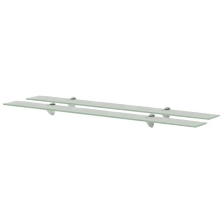 Floating shelves 2 units glass 8 mm 100x10 cm by vidaXL, Shelves and shelves - Ref: Foro24-3051517, Price: 41,22 €, Discount: %