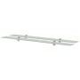 Floating shelves 2 units glass 8 mm 100x10 cm by vidaXL, Shelves and shelves - Ref: Foro24-3051517, Price: 41,22 €, Discount: %