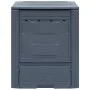 Compostadores de jardín 2 unidades gris 520 L 60x60x73 cm de vidaXL, Compostadores - Ref: Foro24-278919, Precio: 134,32 €, De...
