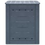 Compostadores de jardín 2 unidades gris 520 L 60x60x73 cm