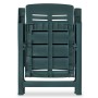 Juego de comedor de jardín 5 piezas plástico verde by vidaXL, Garden sets - Ref: Foro24-275079, Price: 526,17 €, Discount: %