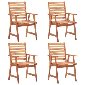 Garten-Esszimmerstühle 4 Einheiten aus massivem Akazienholz von vidaXL, Gartenstühle - Ref: Foro24-3051100, Preis: 286,89 €, ...