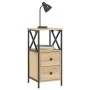Nachttisch, 2 Stück, Holzwerkstoff, Sonoma-Eiche, 34 x 35,5 x 70 cm von vidaXL, Nachttische - Ref: Foro24-825946, Preis: 121,...