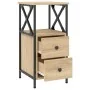 Nachttisch, 2 Stück, Holzwerkstoff, Sonoma-Eiche, 34 x 35,5 x 70 cm von vidaXL, Nachttische - Ref: Foro24-825946, Preis: 121,...