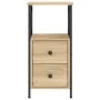 Nachttisch, 2 Stück, Holzwerkstoff, Sonoma-Eiche, 34 x 35,5 x 70 cm von vidaXL, Nachttische - Ref: Foro24-825946, Preis: 121,...