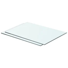 Estantes 2 unidades panel de vidrio transparente 50x30 cm de vidaXL, Estantes y estanterías - Ref: Foro24-3051561, Precio: 33...