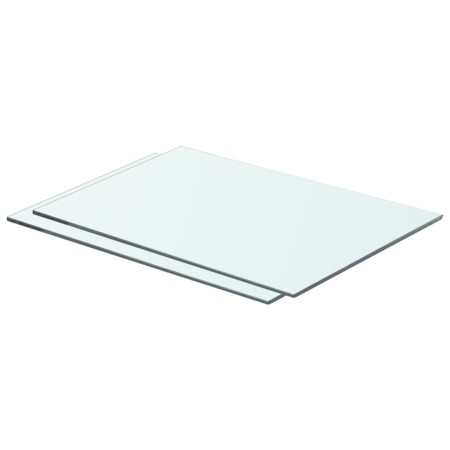 Shelves 2 units transparent glass panel 50x30 cm by vidaXL, Shelves and shelves - Ref: Foro24-3051561, Price: 33,98 €, Discou...