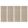 Alfombras rectangulares de bambú natural 4 unidades 120x180 cm de vidaXL, Alfombras - Ref: Foro24-278745, Precio: 100,64 €, D...