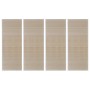 Alfombras rectangulares de bambú natural 4 unidades 120x180 cm de vidaXL, Alfombras - Ref: Foro24-278745, Precio: 104,42 €, D...