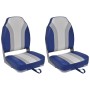 Folding boat seats with high backrest 2 units by vidaXL, Sailboat parts - Ref: Foro24-279110, Price: 160,14 €, Discount: %