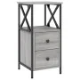 Nachttische 2 Stk. Sonomagraues Holzwerkstoff 34x35,5x70 cm von vidaXL, Nachttische - Ref: Foro24-825950, Preis: 128,18 €, Ra...