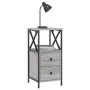Nachttische 2 Stk. Sonomagraues Holzwerkstoff 34x35,5x70 cm von vidaXL, Nachttische - Ref: Foro24-825950, Preis: 128,18 €, Ra...