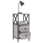 Nachttische 2 Stk. Sonomagraues Holzwerkstoff 34x35,5x70 cm von vidaXL, Nachttische - Ref: Foro24-825950, Preis: 128,18 €, Ra...