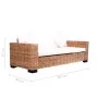 3 seater garden sofa natural rattan by vidaXL, Outdoor sofas - Ref: Foro24-276351, Price: 852,64 €, Discount: %