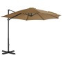 Gartenschirm mit tragbarem taupefarbenem Sockel von vidaXL, Sonnenschirme - Ref: Foro24-276334, Preis: 199,13 €, Rabatt: %