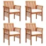 Garden dining set 5 pieces and solid acacia wood cushions by vidaXL, Garden sets - Ref: Foro24-278896, Price: 574,88 €, Disco...