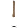 Garden umbrella with portable taupe base by vidaXL, Umbrellas - Ref: Foro24-276334, Price: 194,04 €, Discount: %