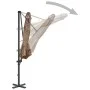 Garden umbrella with portable taupe base by vidaXL, Umbrellas - Ref: Foro24-276334, Price: 194,04 €, Discount: %