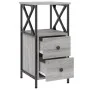 Nachttische 2 Stk. Sonomagraues Holzwerkstoff 34x35,5x70 cm von vidaXL, Nachttische - Ref: Foro24-825950, Preis: 128,18 €, Ra...