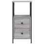 Nachttische 2 Stk. Sonomagraues Holzwerkstoff 34x35,5x70 cm von vidaXL, Nachttische - Ref: Foro24-825950, Preis: 128,18 €, Ra...
